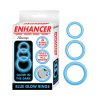 Enhancer Blue Glow Rings Set Of 3
