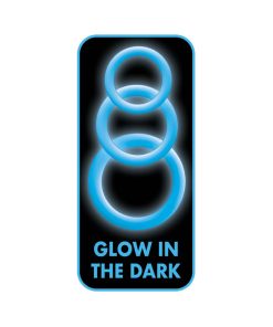Enhancer Blue Glow Rings Set Of 3