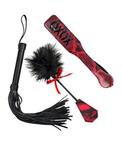 Nasstoys Lovers Kits Whip, Spank & Tickle 3-Piece Set