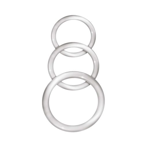 Enhancer Silicone Cockrings Clear Set Of 3 - Image 2