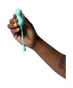 Romp Cello Rechargeable Remote-Controlled Silicone G-Spot Egg Vibrator Light Teal