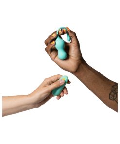 Romp Cello Rechargeable Remote-Controlled Silicone G-Spot Egg Vibrator Light Teal
