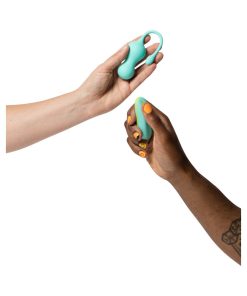 Romp Cello Rechargeable Remote-Controlled Silicone G-Spot Egg Vibrator Light Teal