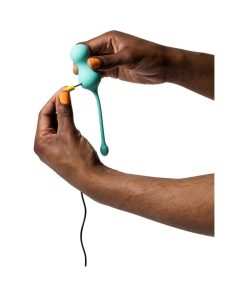 Romp Cello Rechargeable Remote-Controlled Silicone G-Spot Egg Vibrator Light Teal