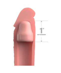 Fantasy X-Tensions Elite 7 In. Silicone Sleeve With 1 In. Extender Beige