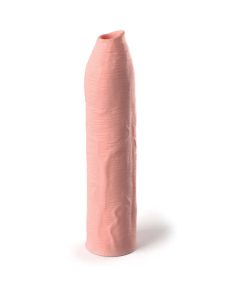 Fantasy X-Tensions Elite Uncut 7 In. Open-Ended Silicone Enhancement Sleeve Beige
