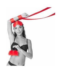 Sportsheets Sex & Mischief Amor 5-Piece Bondage Beginner Kit Red