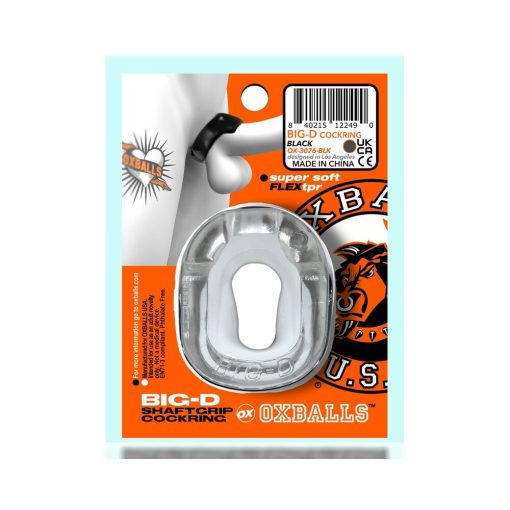 Oxballs Big-D Shaft Grip Cockring Clear - Image 7