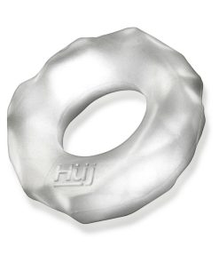 Hunkyjunk Fractal Tactile Cockring Clear Ice