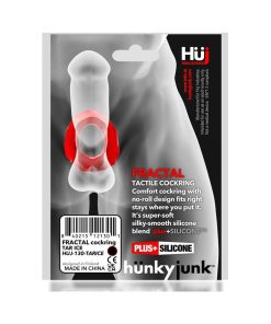 Hunkyjunk Fractal Tactile Cockring Clear Ice