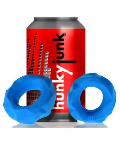 Hunkyjunk Fractal Tactile Cockring Teal Ice