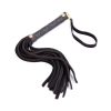 Ple'Sur 11 In. Mini Leather Flogger Black
