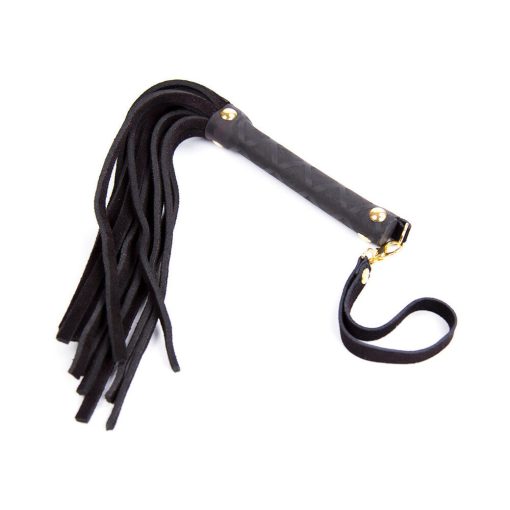 Ple'Sur 11 In. Mini Leather Flogger Black - Image 2