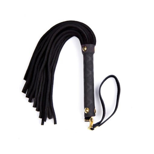 Ple'Sur 11 In. Mini Leather Flogger Black - Image 3