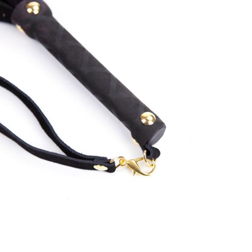 Ple'Sur 11 In. Mini Leather Flogger Black - Image 5