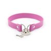 Ple'Sur Pvc Collar With Heart Lock & Key Pink Bag Packaging
