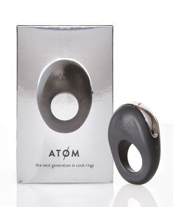 Hot Octopuss Atom Rechargeable Vibrating Cock Ring Black
