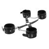 Male Power Leather All 4'S Fuzzy Cuff Set Black