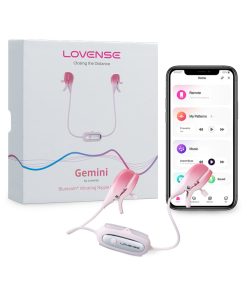 Lovense Gemini Bluetooth Rechargeable Vibrating Nipple Clamps