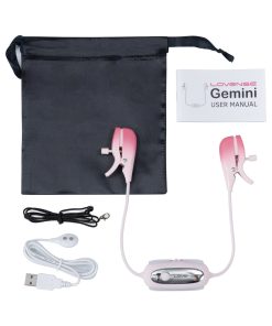 Lovense Gemini Bluetooth Rechargeable Vibrating Nipple Clamps