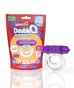 Screaming O 4B Doubleo 6 Vibrating Double Cockring Grape