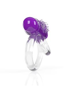 Screaming O 4B Doubleo 6 Vibrating Double Cockring Grape