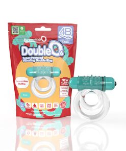 Screaming O 4B Doubleo 6 Vibrating Double Cockring Kiwi