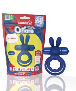 Screaming O 4B Ohare Vibrating Rabbit Double Cockring Blueberry