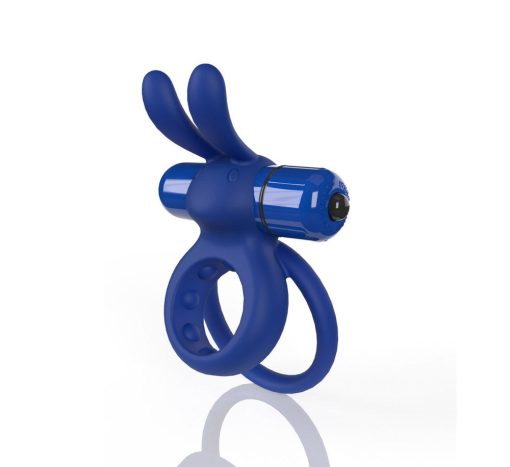 Screaming O 4B Ohare Vibrating Rabbit Double Cockring Blueberry - Image 3