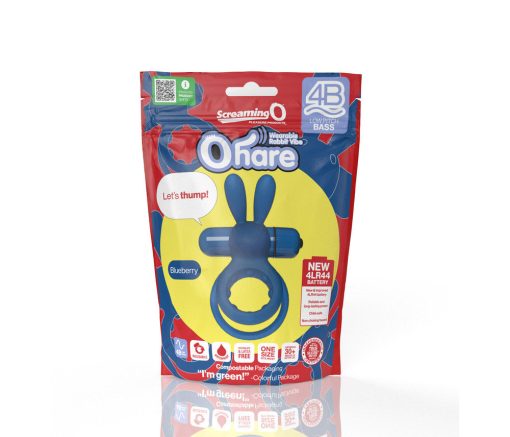 Screaming O 4B Ohare Vibrating Rabbit Double Cockring Blueberry - Image 5