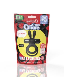 Screaming O 4B Ohare Vibrating Rabbit Double Cockring Black