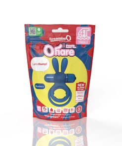 Screaming O 4T Ohare Vibrating Rabbit Double Cockring Blueberry