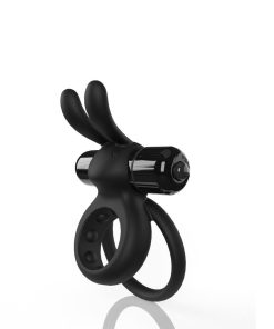 Screaming O 4T Ohare Vibrating Rabbit Double Cockring Black