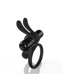 Screaming O 4T Ohare Vibrating Rabbit Double Cockring Black