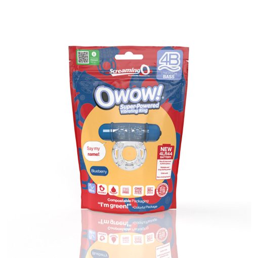 Screaming O 4B Owow Vibrating Cockring Blueberry - Image 5