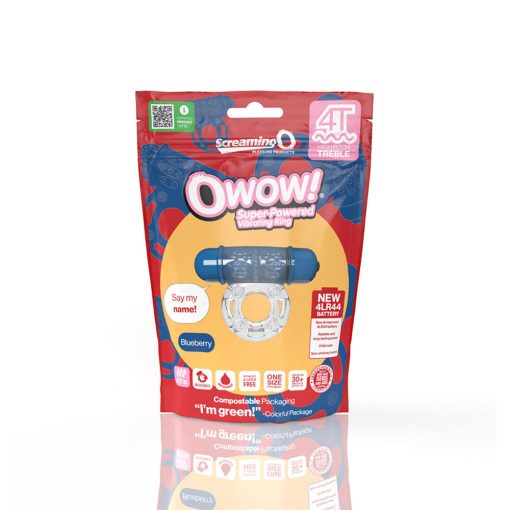 Screaming O 4T Owow Vibrating Cockring Blueberry - Image 5