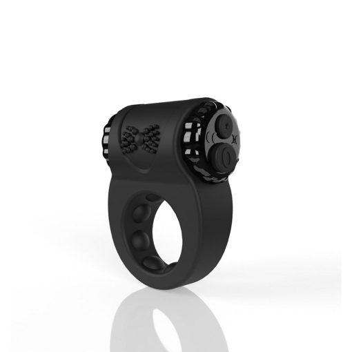 Screaming O Charged Big O Ritz Rechargeable Vibrating Silicone Cockring Black - Image 3
