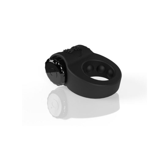 Screaming O Charged Big O Ritz Rechargeable Vibrating Silicone Cockring Black - Image 4