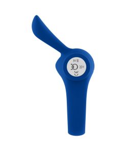 Forto Bunny Rechargeable Silicone Vibrating Cockring With Stimulating Ears Blue