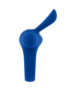 Forto Bunny Rechargeable Silicone Vibrating Cockring With Stimulating Ears Blue