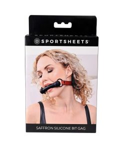 Sportsheets Saffron Silicone Bit Gag With Adjustable Buckle