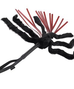 Sportsheets Saffron Faux Fur Flogger With Faux Leather Strands