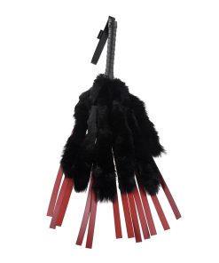 Sportsheets Saffron Faux Fur Flogger With Faux Leather Strands