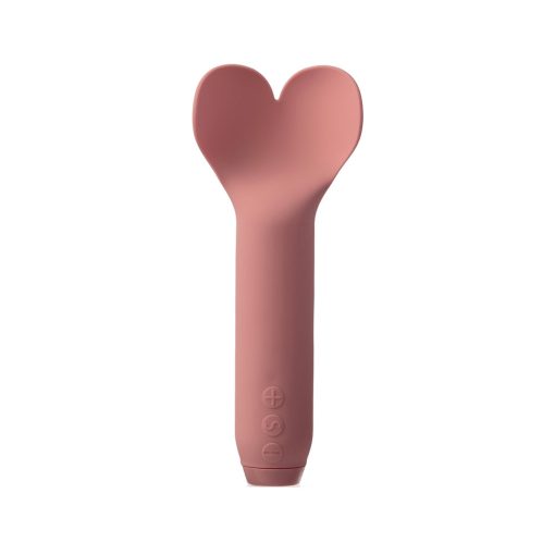 Je Joue Amour Rechargeable Silicone Heart-Shaped Fluttering Tip Bullet Vibrator Pale Rosette - Image 2