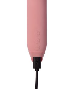 Je Joue Amour Rechargeable Silicone Heart-Shaped Fluttering Tip Bullet Vibrator Pale Rosette