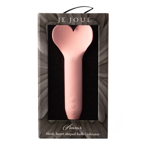 Je Joue Amour Rechargeable Silicone Heart-Shaped Fluttering Tip Bullet Vibrator Pale Rosette - Image 6