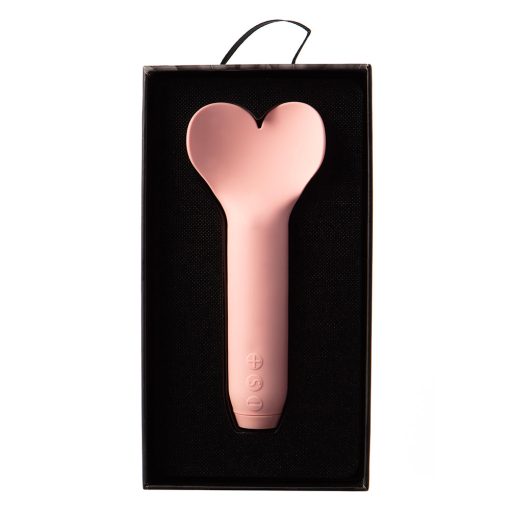 Je Joue Amour Rechargeable Silicone Heart-Shaped Fluttering Tip Bullet Vibrator Pale Rosette - Image 7