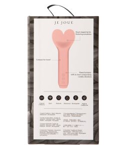 Je Joue Amour Rechargeable Silicone Heart-Shaped Fluttering Tip Bullet Vibrator Pale Rosette