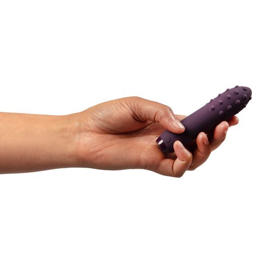 Je Joue Duet Rechargeable Silicone Multi-Surfaced Bullet Vibrator Purple - Image 3