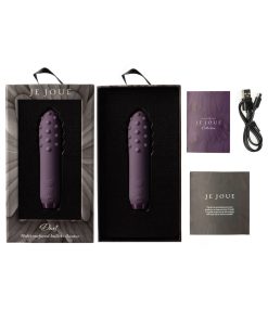 Je Joue Duet Rechargeable Silicone Multi-Surfaced Bullet Vibrator Purple